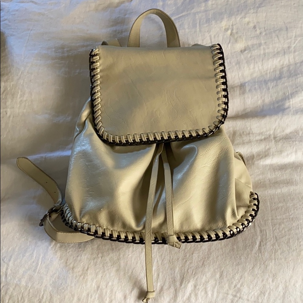Faux Leather Backpack